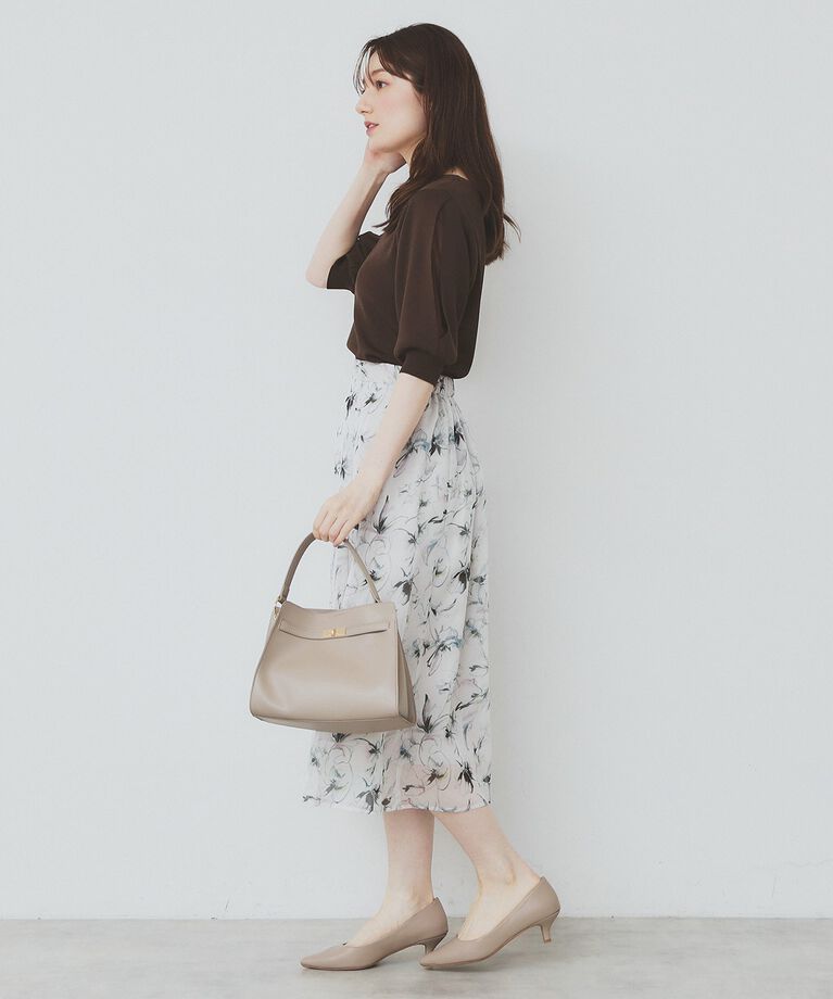 index「《6color/XS-LLsize》ドライタッチ デザインスリーブニット【洗濯機洗い可/接触冷感/抗」|ニット・セーター|