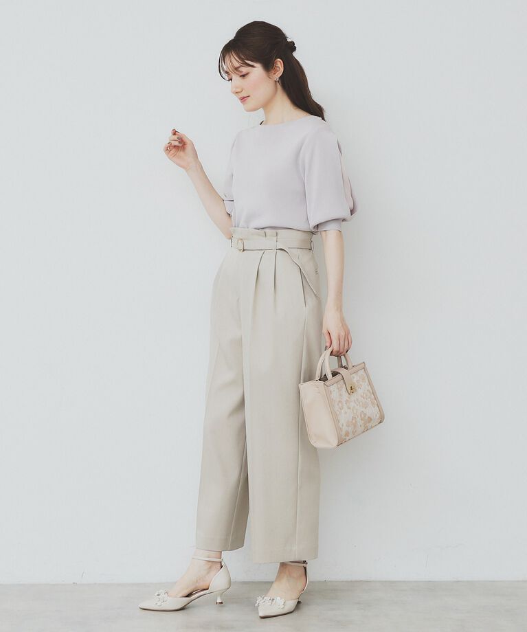 index「《6color/XS-LLsize》ドライタッチ デザインスリーブニット【洗濯機洗い可/接触冷感/抗」|ニット・セーター|