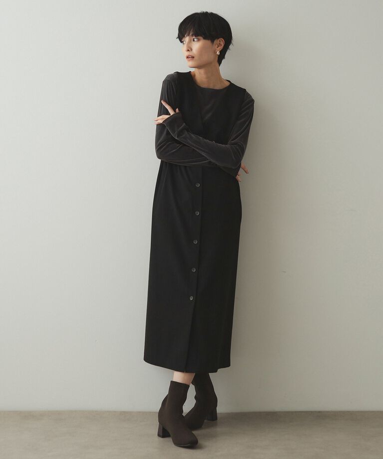 OPAQUE.CLIP「《CLASSY掲載》シアーベロアトップス【洗濯機洗い可】」|Tシャツ・カットソー|