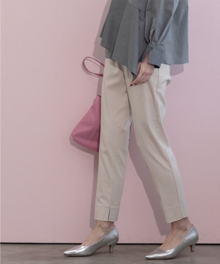 OPAQUE.CLIP「《S-LLsize》ハイストレッチイージースティックパンツ【洗濯機洗い可】」|その他|ライトベージュ(05