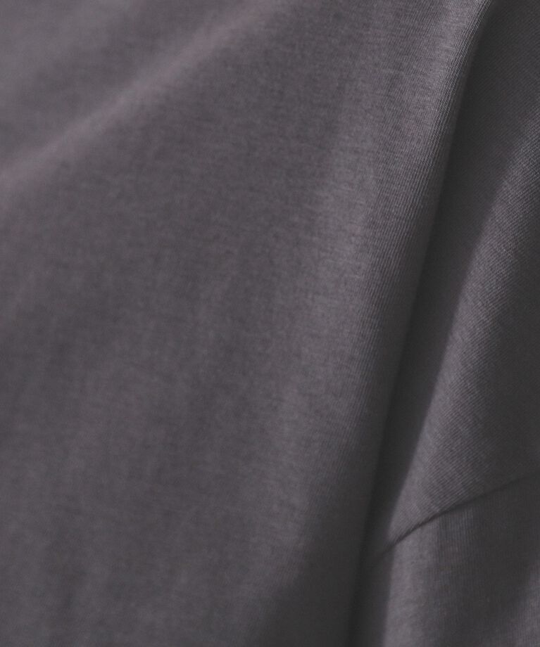 OPAQUE.CLIP「ボートネックショートTシャツ【洗濯機洗い可】」|Tシャツ・カットソー|