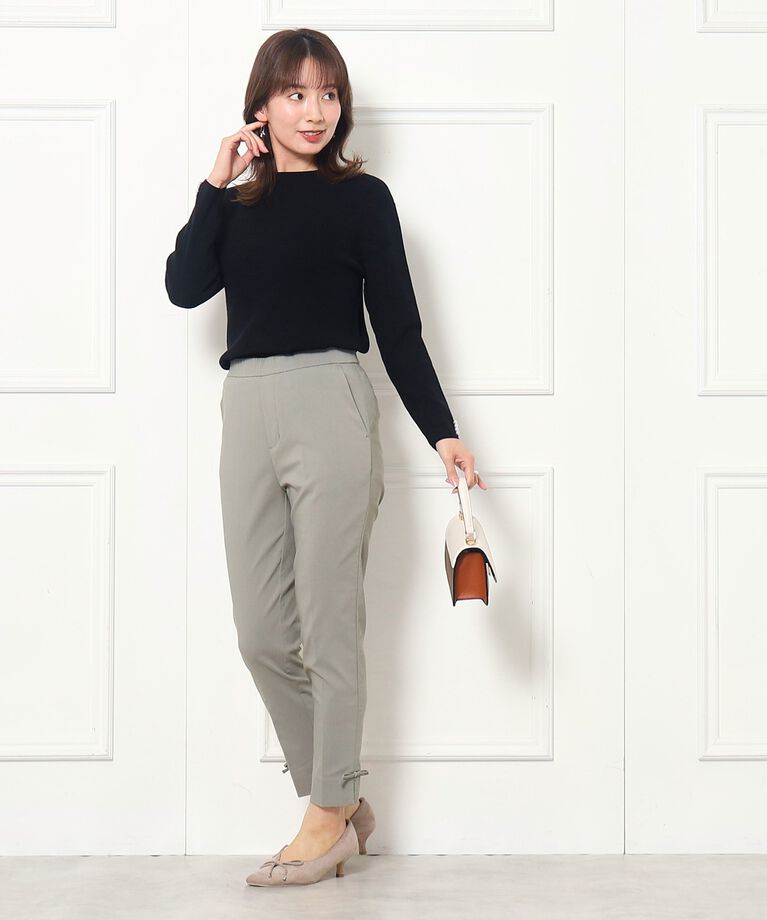 Couture broach「【ラクチン、きれい見えパンツ】リボンハイパーストレッチパンツ」|その他|