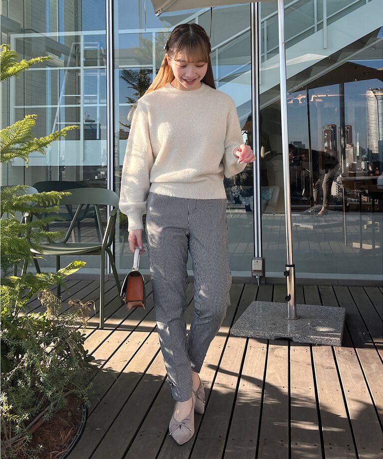 Couture broach「【ラクチン、きれい見えパンツ】リボンハイパーストレッチパンツ」|その他|