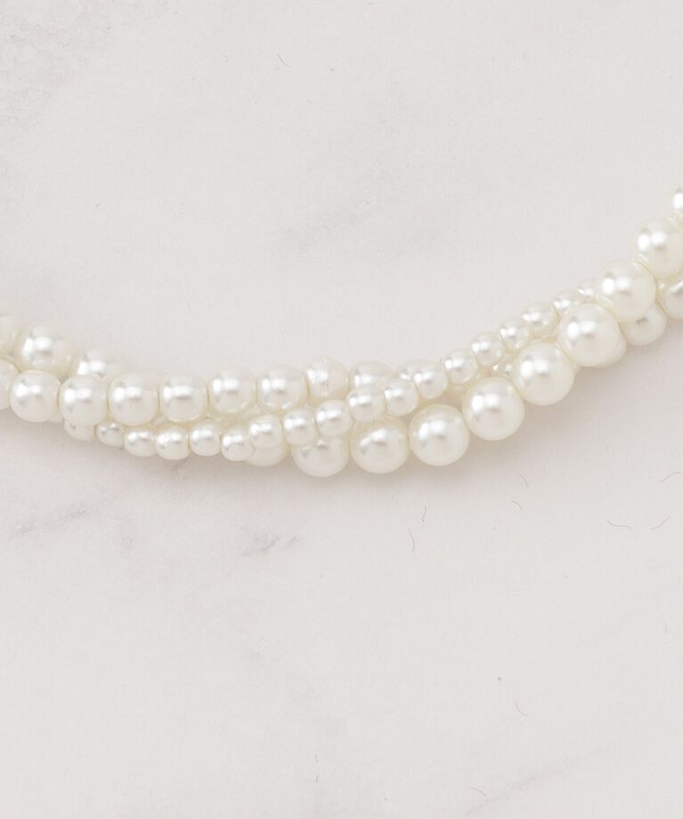 Couture broach「ツイストパール調ネックレス」|ネックレス|