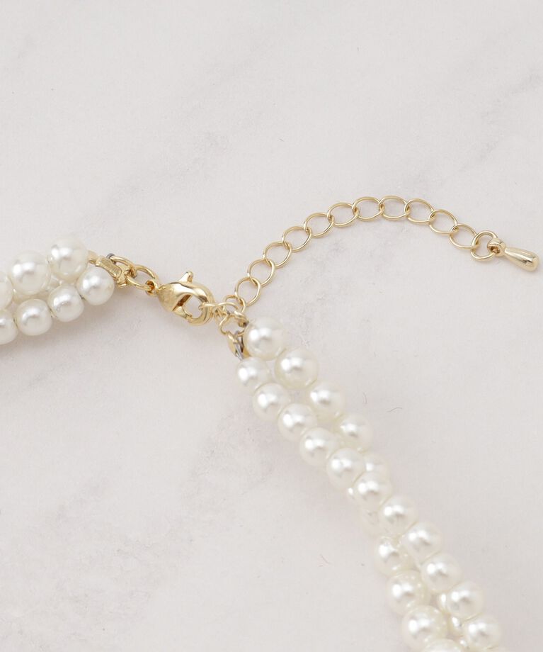 Couture broach「ツイストパール調ネックレス」|ネックレス|
