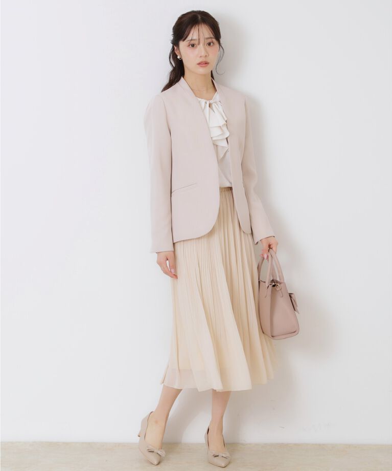 Couture broach「【セレモニーシーン/お仕事にも】ラッフルフリルブラウス」|シャツ・ブラウス|