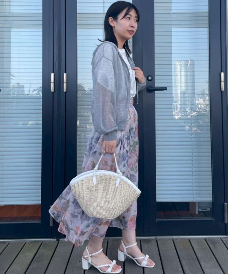 Couture broach「【マシンウォッシャブル・接触冷感・UV機能】60リボンロゴプリント フレアーT」|Tシャツ・カットソー|