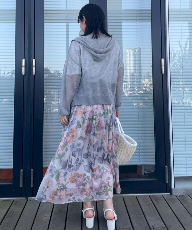 Couture broach「【マシンウォッシャブル・接触冷感・UV機能】60リボンロゴプリント フレアーT」|Tシャツ・カットソー|