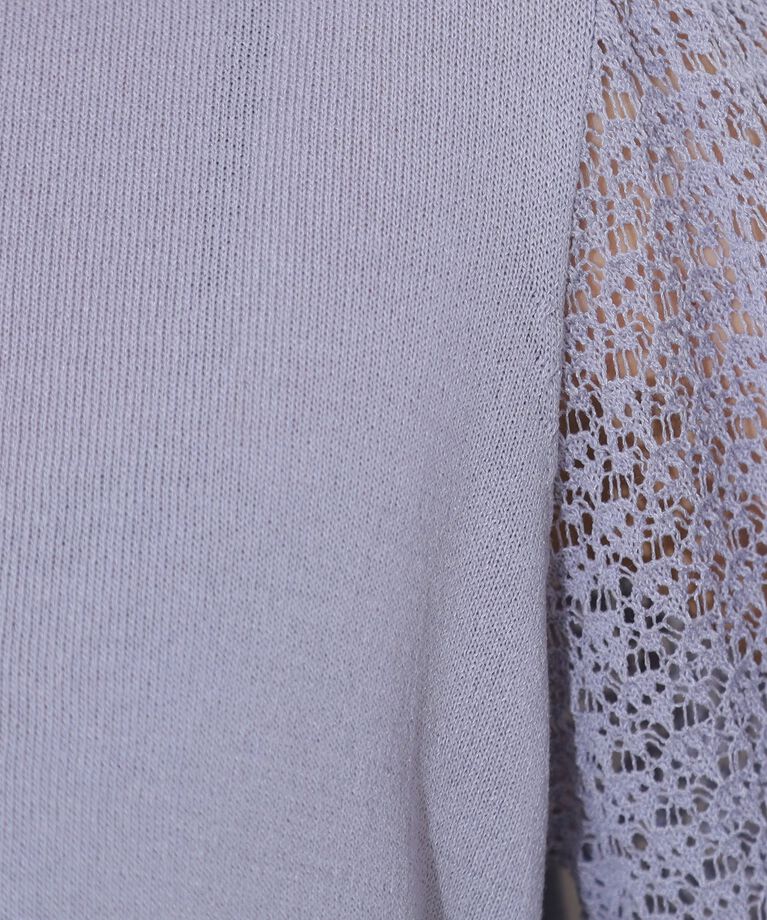 Couture broach「【手洗い可能・UV・アンチピリング・接触冷感・二の腕カバー】透かし袖ニットトップス」|ニット・セーター|