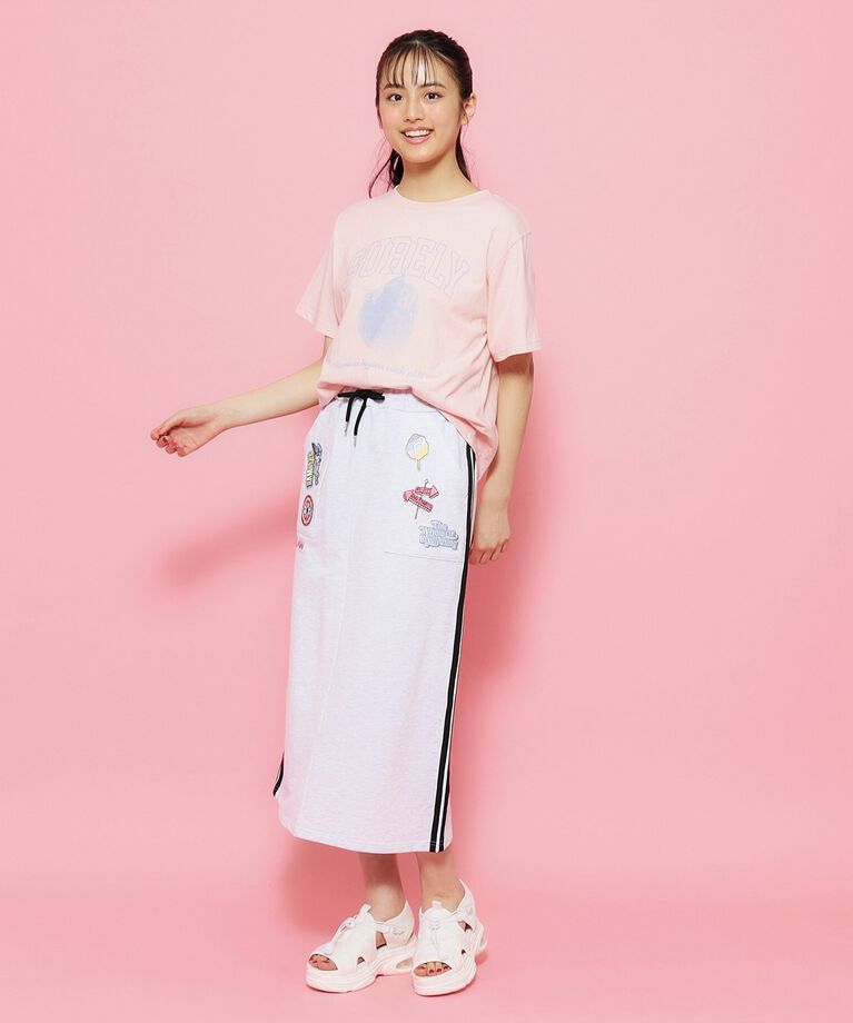 PINK-latte「【接触冷感】フルーツTシャツ」|Tシャツ・カットソー|