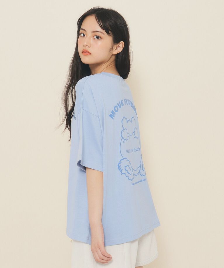 PINK-latte「【130cmあり】クマちゃんTシャツ」|Tシャツ・カットソー|