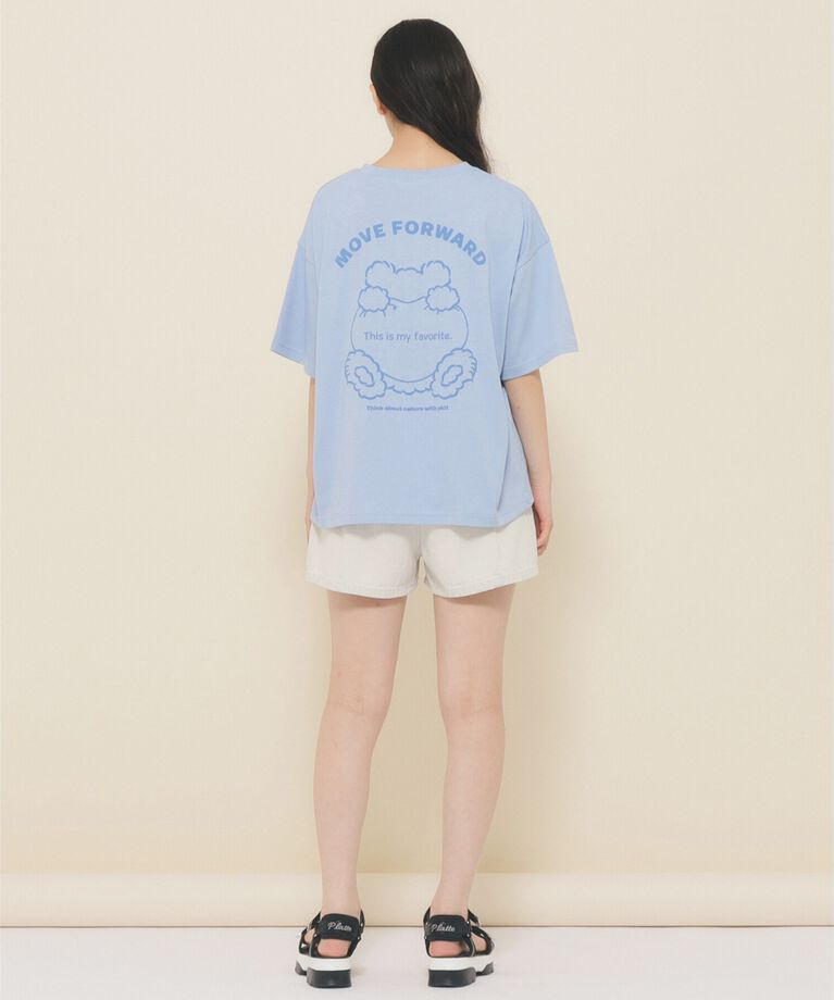 PINK-latte「【130cmあり】クマちゃんTシャツ」|Tシャツ・カットソー|