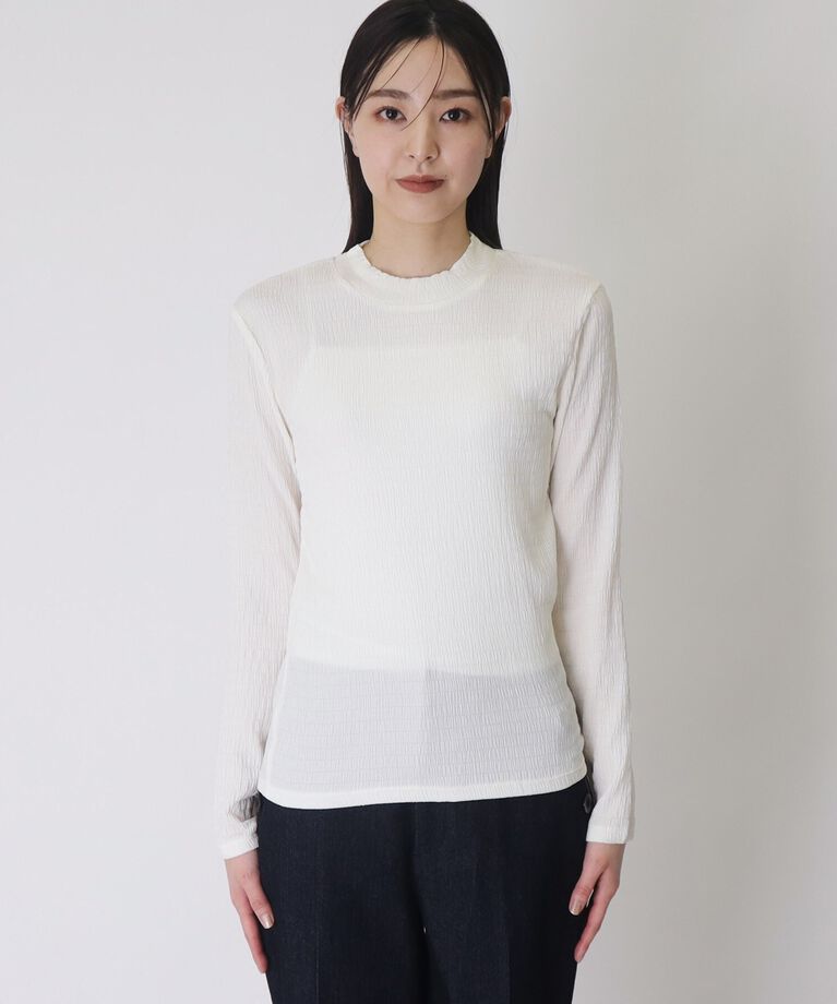 THE SHOP TK「【着まわし出来る】ぽこぽこクルーネックインナー/洗濯機で洗い可」|Tシャツ・カットソー|