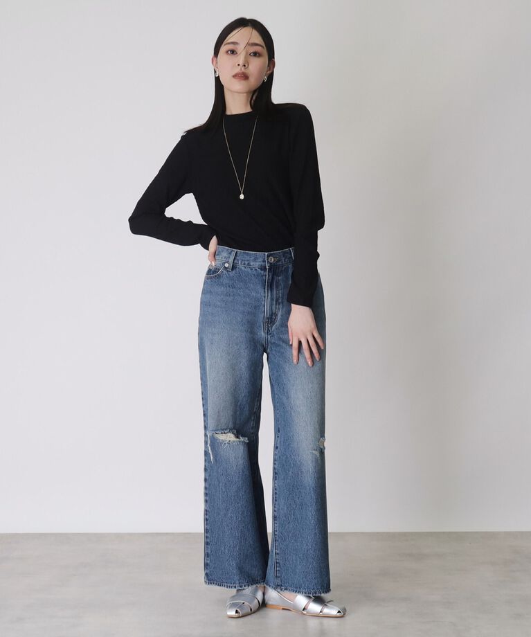THE SHOP TK「【着まわし出来る】ぽこぽこクルーネックインナー/洗濯機で洗い可」|Tシャツ・カットソー|