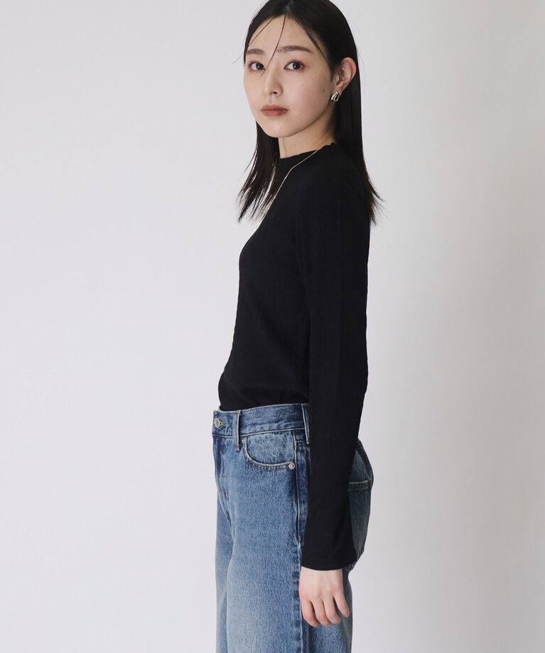 THE SHOP TK「【着まわし出来る】ぽこぽこクルーネックインナー/洗濯機で洗い可」|Tシャツ・カットソー|