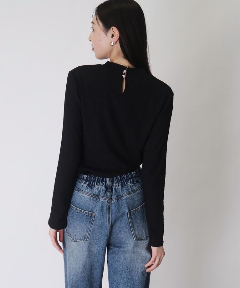 THE SHOP TK「【着まわし出来る】ぽこぽこクルーネックインナー/洗濯機で洗い可」|Tシャツ・カットソー|