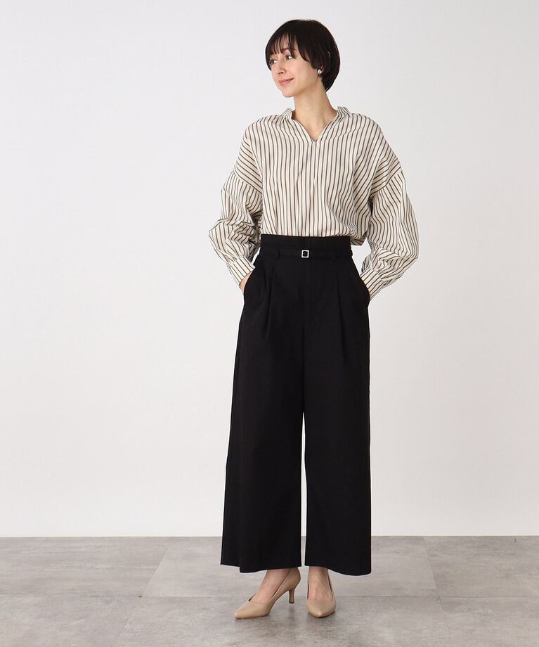 THE SHOP TK「チノワイドパンツ【手洗い可】」|その他|