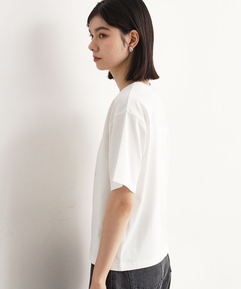 THE SHOP TK「箔プリントロゴTシャツ【洗える】」|Tシャツ・カットソー|