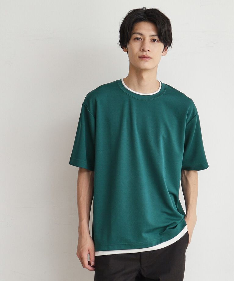 THE SHOP TK「アムンゼンフェイクプルオーバー」|Tシャツ・カットソー|ｸﾞﾘｰﾝ(022)