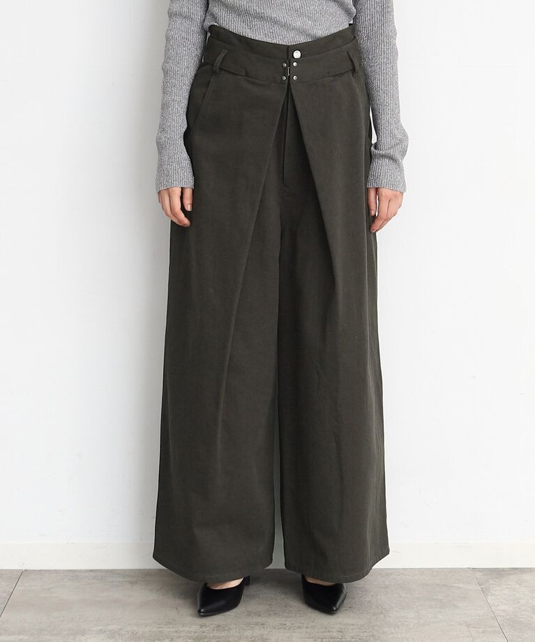 THE SHOP TK「【ヒルナンデス！で紹介】チノタックワイドパンツ /洗える」|その他|