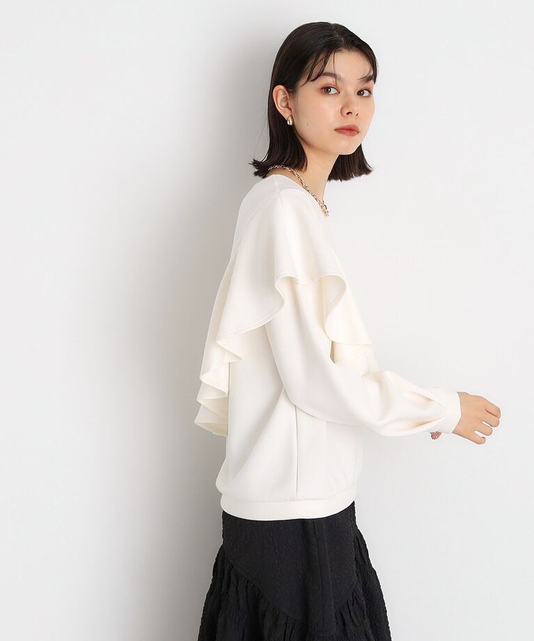 THE SHOP TK「アシメフリルプルオーバー【洗濯機OK】」|Tシャツ・カットソー|