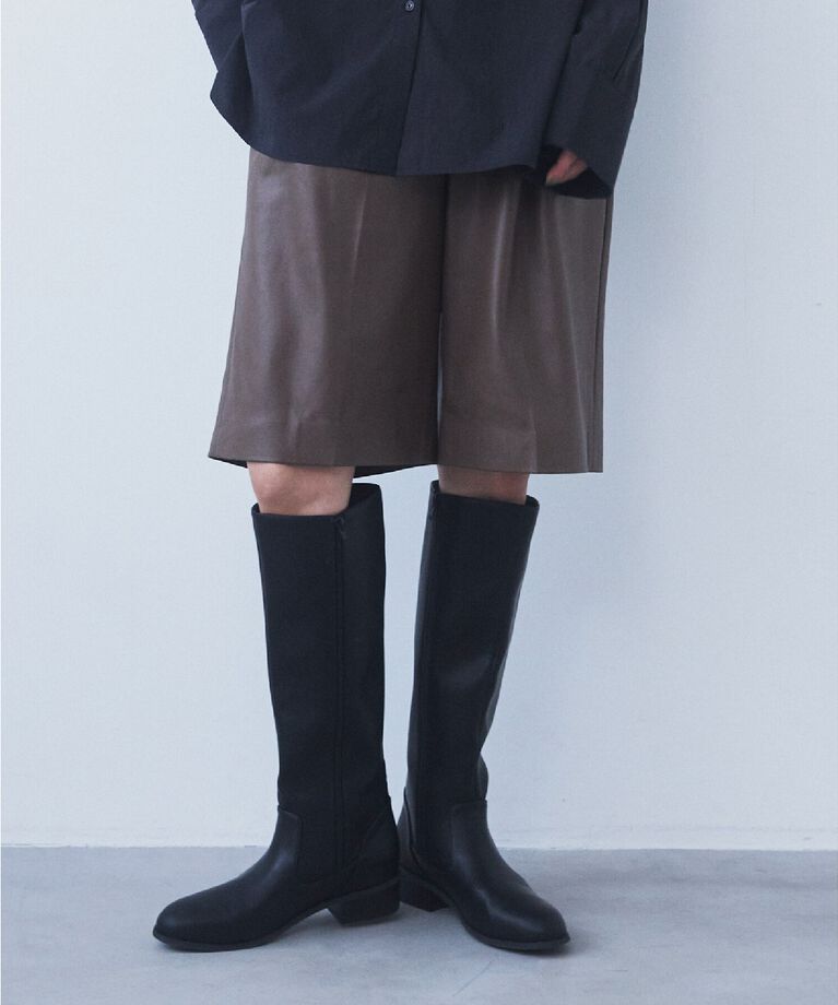 THE SHOP TK「【＠BAILA掲載】合皮ハーフパンツ」|その他|