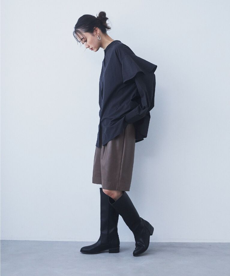 THE SHOP TK「【＠BAILA掲載】合皮ハーフパンツ」|その他|