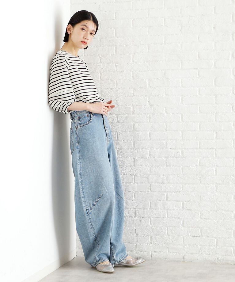 THE SHOP TK「麻調ランタン袖ブラウス【洗える】」|シャツ・ブラウス|