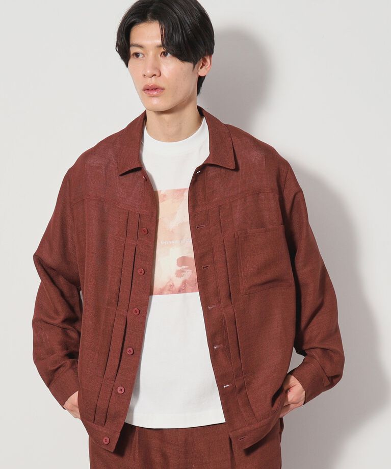 THE SHOP TK「パナマメッシュトラッカージャケット セットアップ可」|ブルゾン・スタジャン|