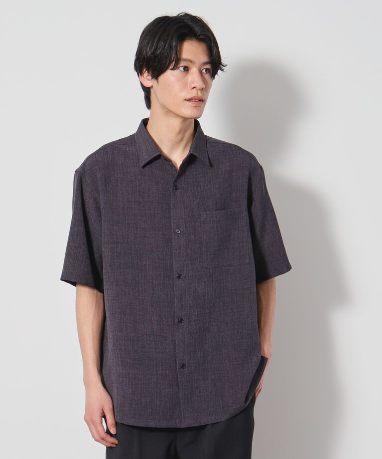 THE SHOP TK「リネンライク半袖シャツ セットアップ可」|シャツ・ブラウス|