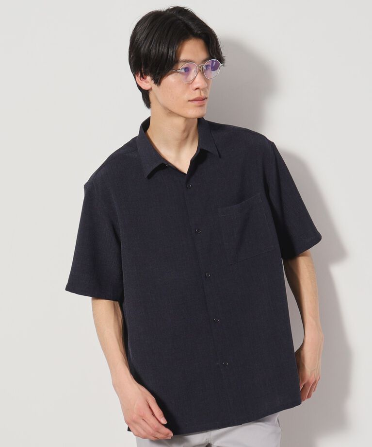 THE SHOP TK「リネンライク半袖シャツ セットアップ可」|シャツ・ブラウス|