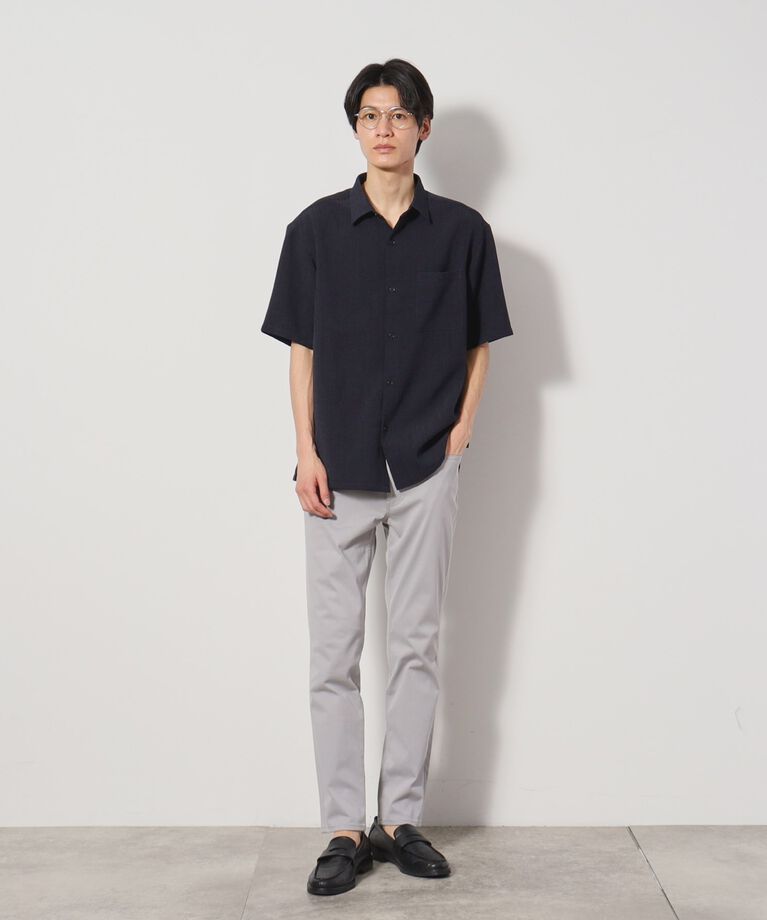 THE SHOP TK「リネンライク半袖シャツ セットアップ可」|シャツ・ブラウス|