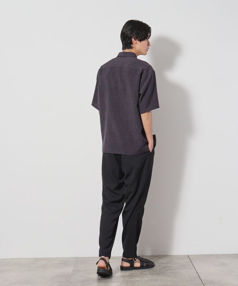 THE SHOP TK「リネンライク半袖シャツ セットアップ可」|シャツ・ブラウス|
