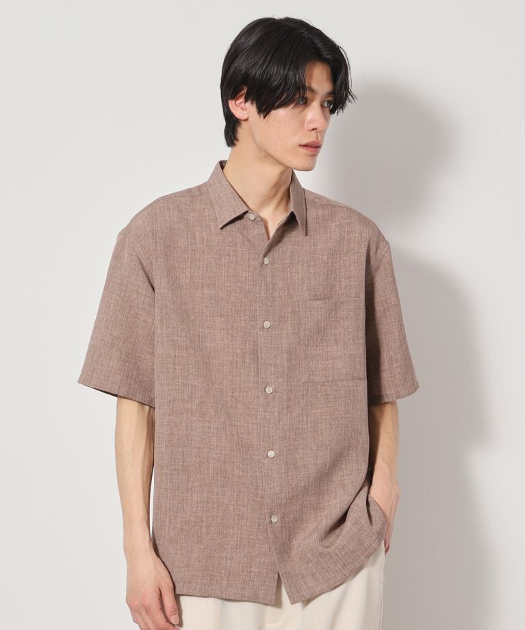 THE SHOP TK「リネンライク半袖シャツ セットアップ可」|シャツ・ブラウス|
