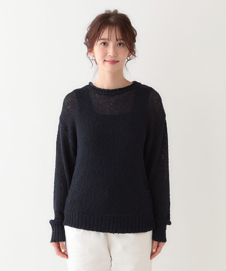 SHOO･LA･RUE「さりげない凹凸感で表情豊か。ロールネックニット」|ニット・セーター|