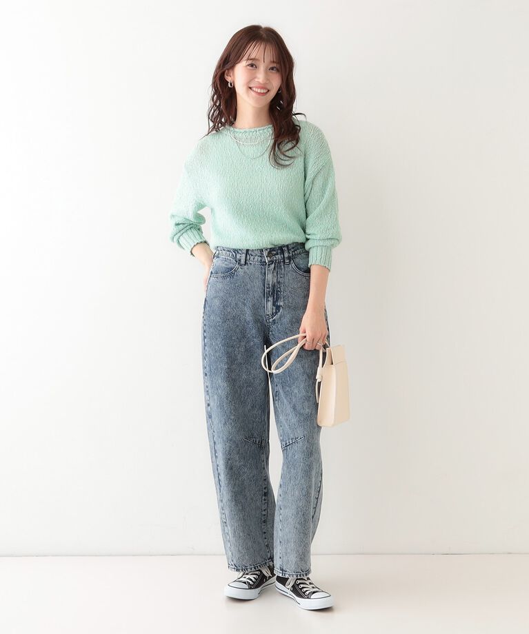SHOO･LA･RUE「さりげない凹凸感で表情豊か。ロールネックニット」|ニット・セーター|