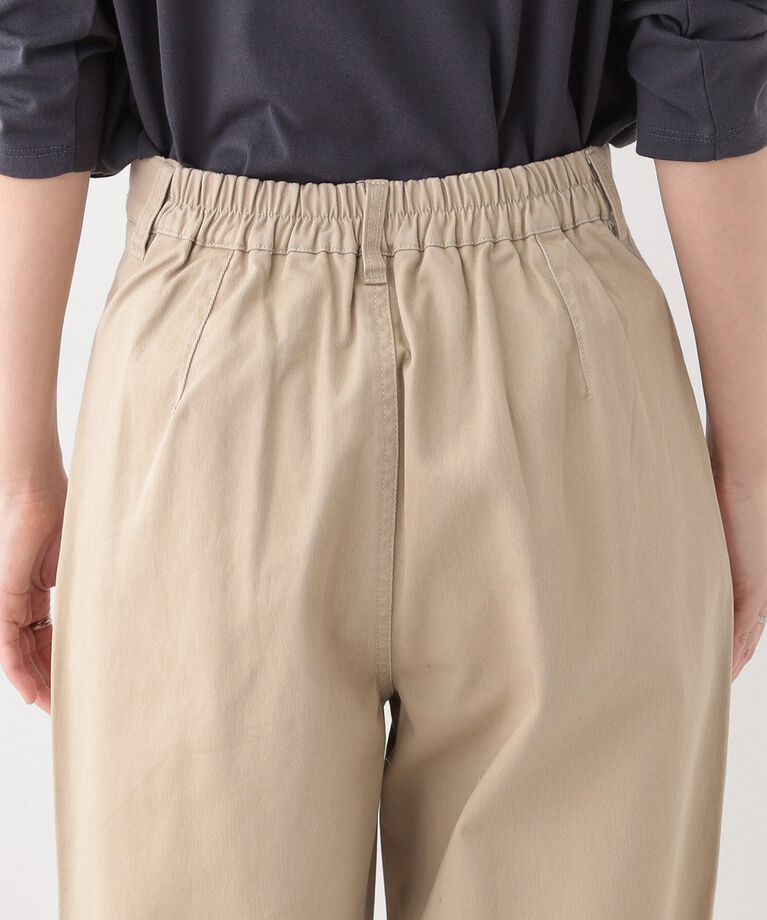 SHOO･LA･RUE「【洗える/S-LL】脚のラインを拾いにくい 綿ツイルカーブパンツ」|その他|