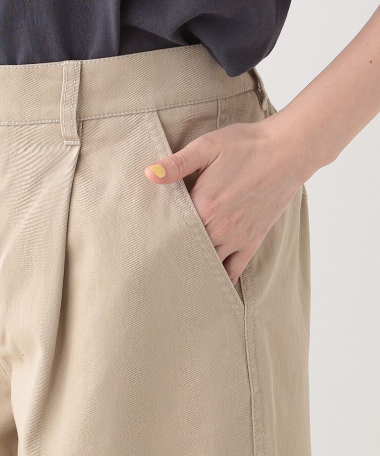 SHOO･LA･RUE「【洗える/S-LL】脚のラインを拾いにくい 綿ツイルカーブパンツ」|その他|