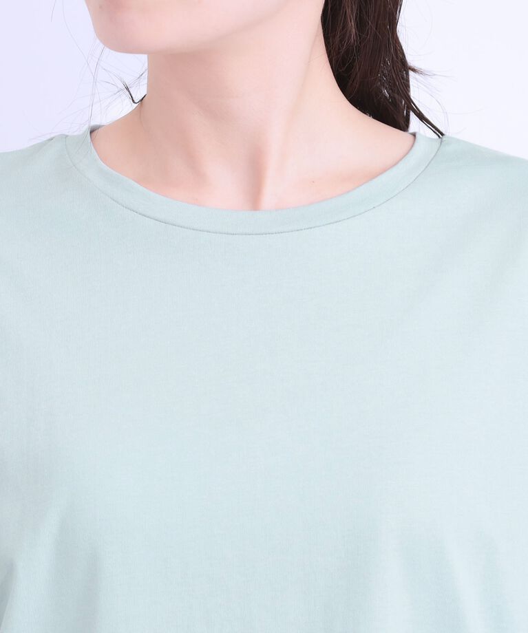 SHOO･LA･RUE「【S-LL/ひんやり】大人フェミニンに お袖チュール フリルトップス」|Tシャツ・カットソー|