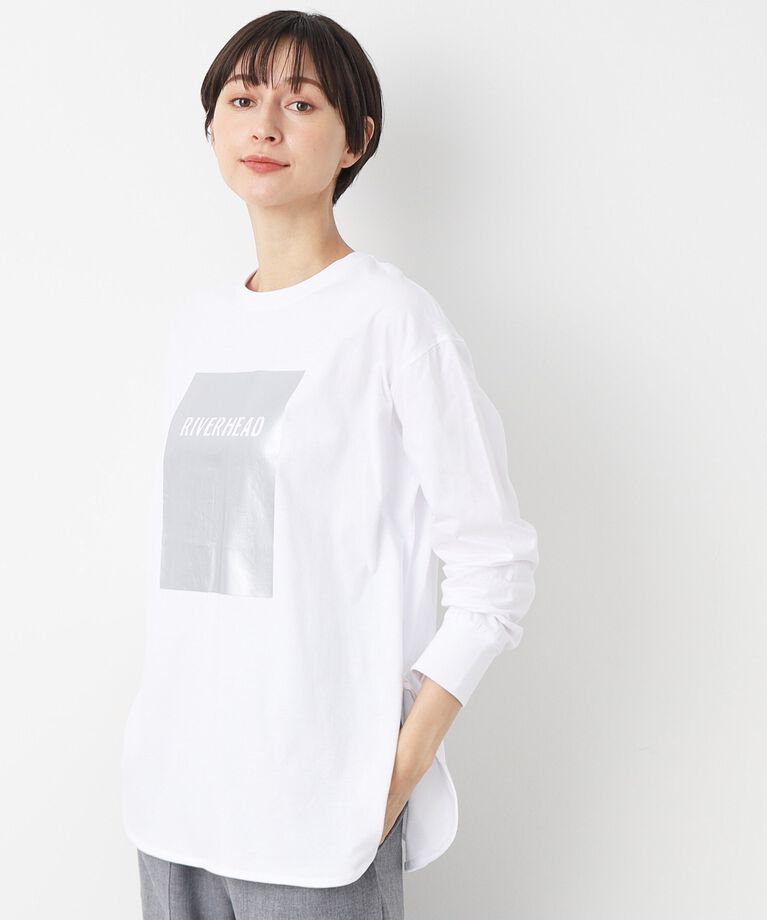 Dessin「【洗える】シルバープリントロンT」|Tシャツ・カットソー|
