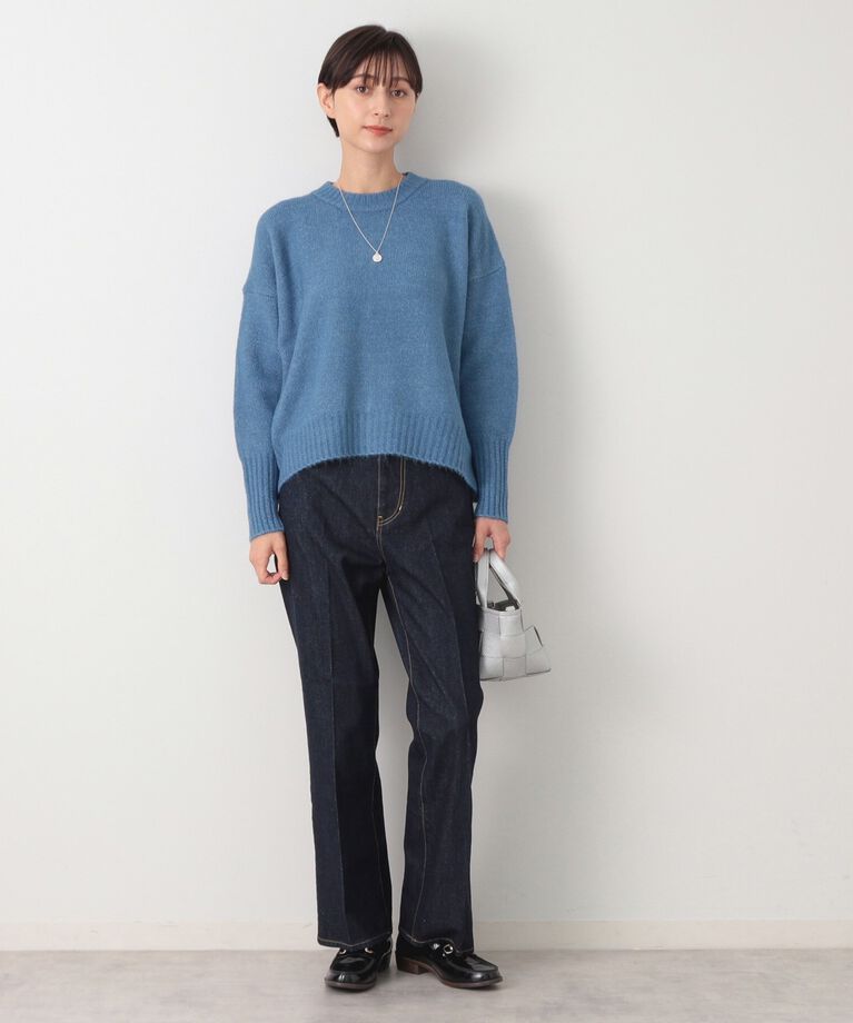 Dessin「【洗える】ショート丈ワイドクルーネックニット（XS～L）」|ニット・セーター|