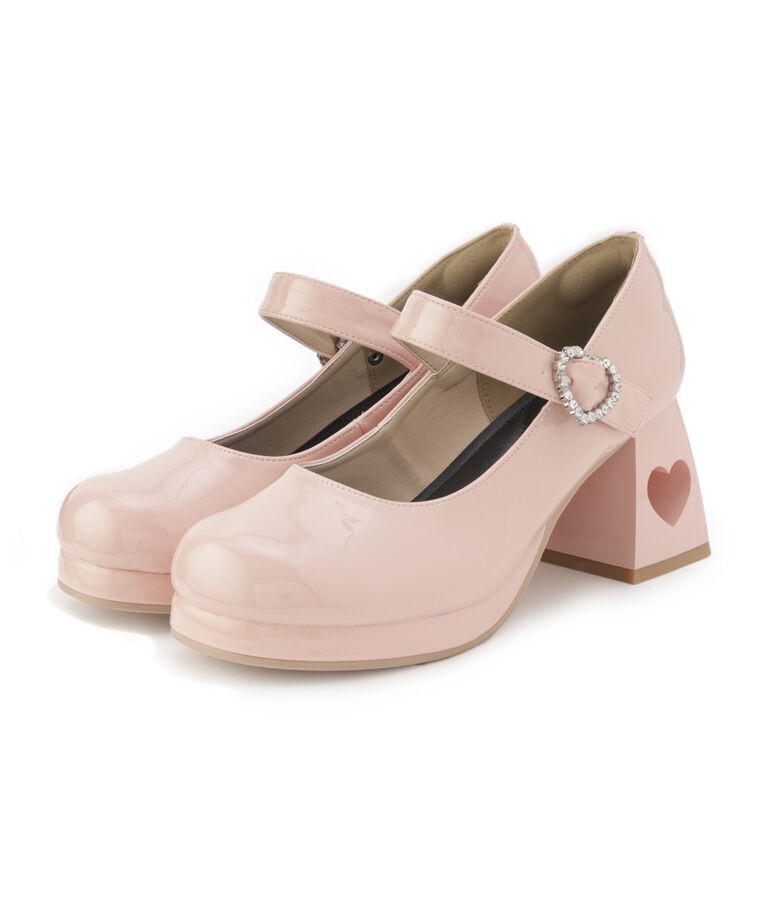 csT&P「ハートくり抜きヒールパンプス　24SS」|パンプス|ﾋﾟﾝｸ(272)