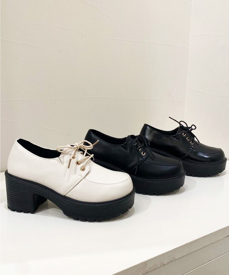 csT&P「厚底レースアップパンプス」|パンプス|