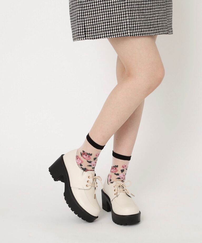 csT&P「厚底レースアップパンプス」|パンプス|