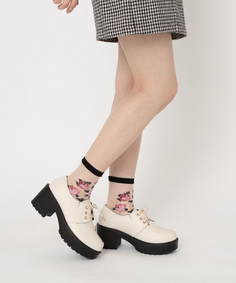 csT&P「厚底レースアップパンプス」|パンプス|