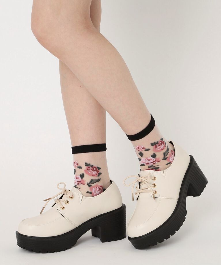 csT&P「厚底レースアップパンプス」|パンプス|