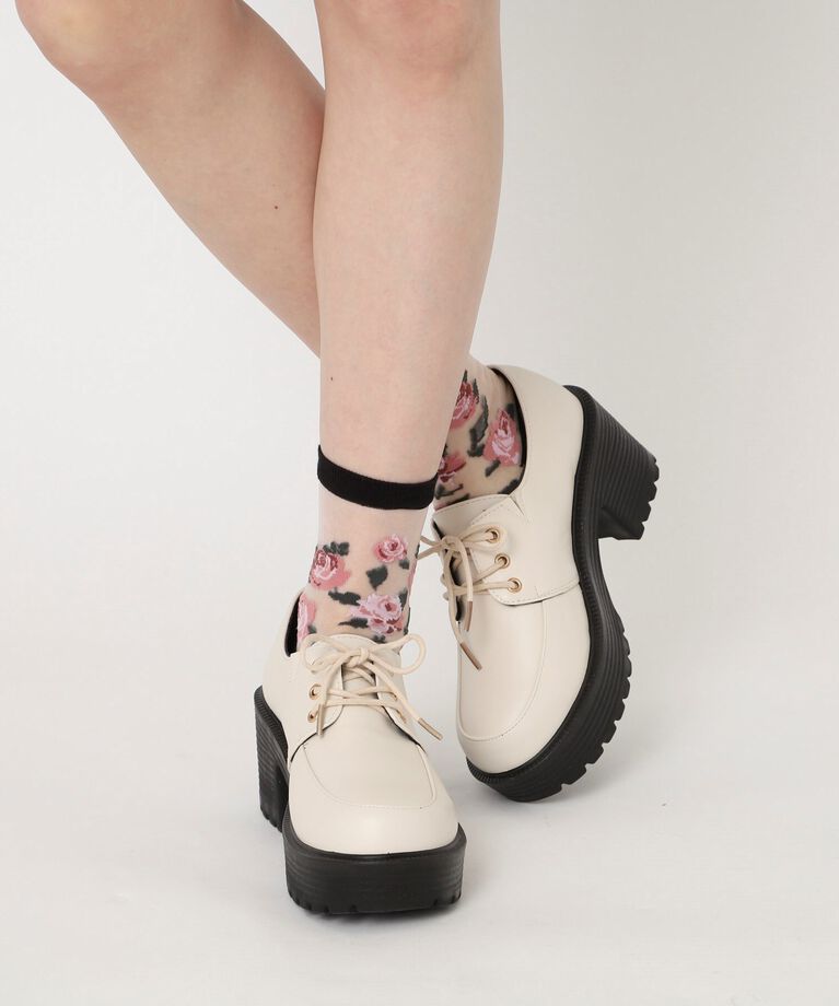 csT&P「厚底レースアップパンプス」|パンプス|