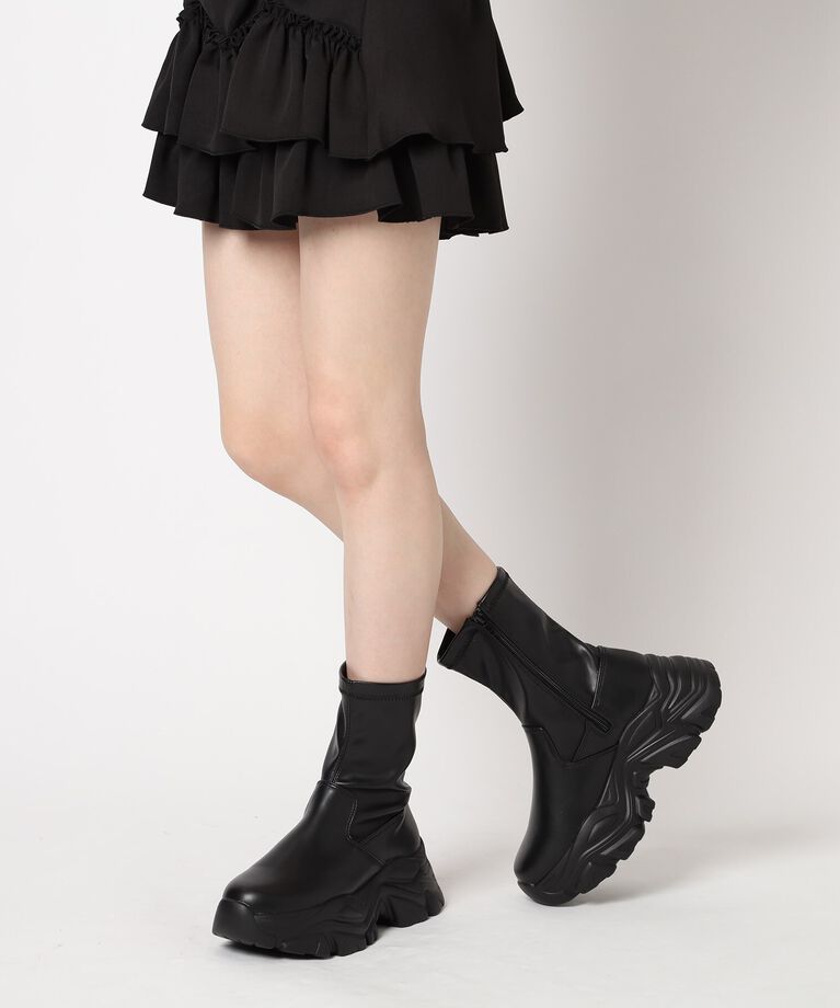 csT&P「厚底スニーカー底ブーツ」|ショートブーツ|