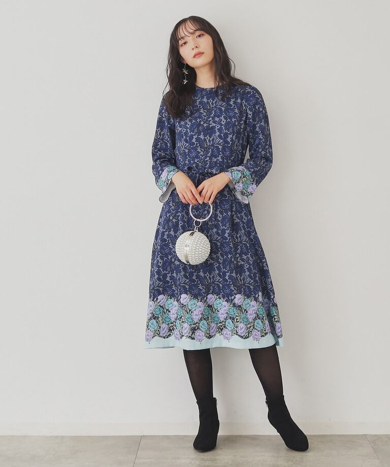 SunaUna「【SS～Lサイズ展開/＆yours project】総柄フラワープリントワンピース」|ワンピース|
