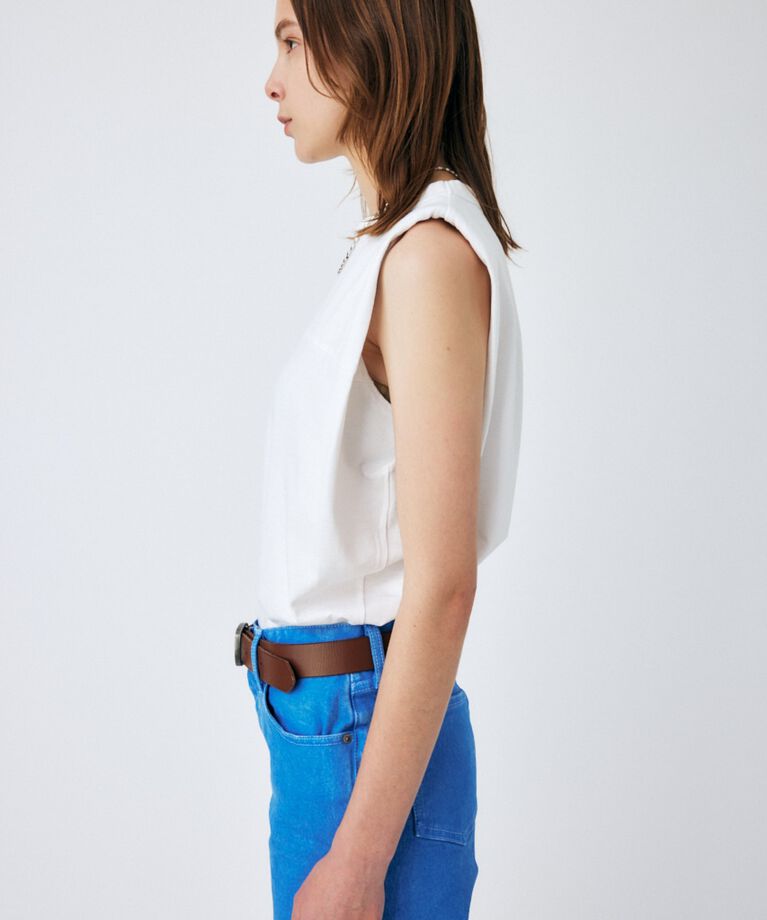 MOUSSY「PADDED SHOULDER タンクトップ」|タンクトップ|
